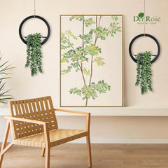 2 Pack Hanging Artificial Succulent Plants in Pots
