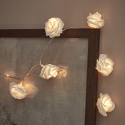 White Rose Fairy Lights – 1.4m Battery Operated