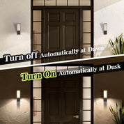 Outdoor LED Wall Light with Dusk to Dawn Sensor