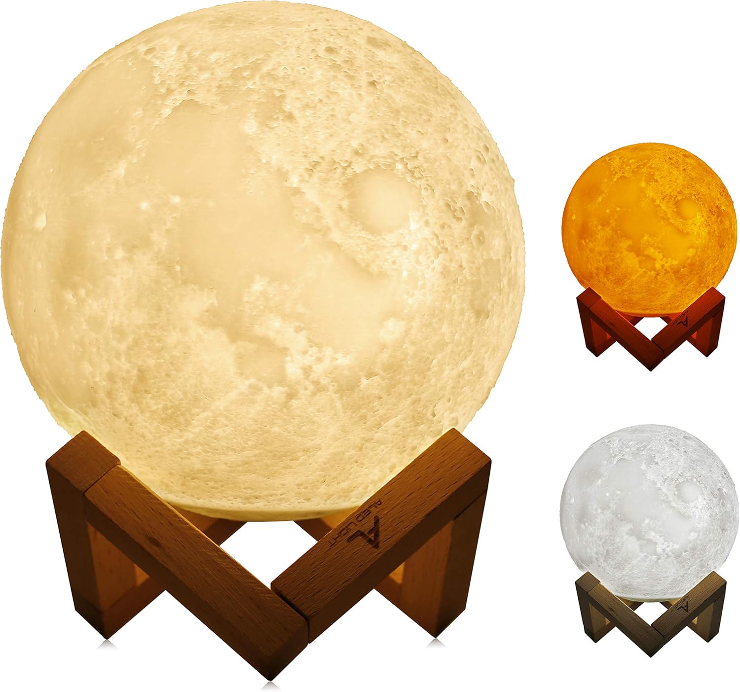 5.9 Inch 3D LED Moon Light with Stand