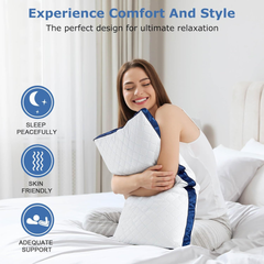 2 Pack Hotel Quality Bed Pillows – Hypoallergenic Supportive Pillows 42x70cm