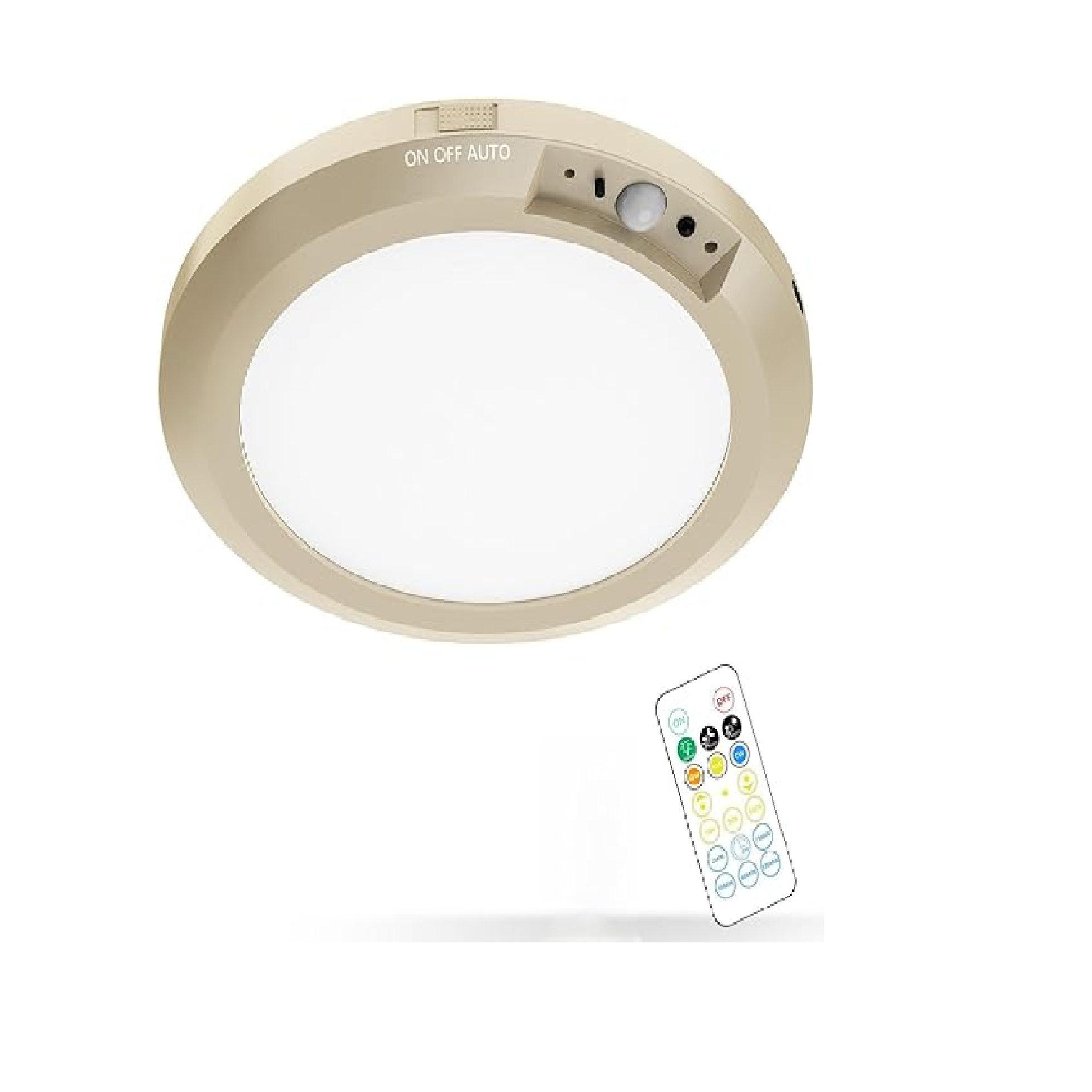 Rechargeable Motion Sensor Ceiling Light, 3 CCT, 400LM