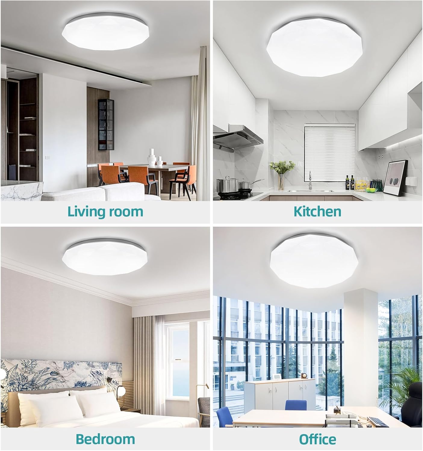 Clerance Sale - 18W Diamond Style flush LED Ceiling Light