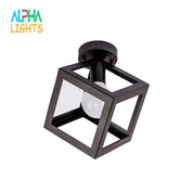 Vintage Basket Cage Metal Ceiling Light