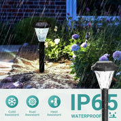 Solar Garden Lights Outdoor – 8 Pack Waterproof Pathway