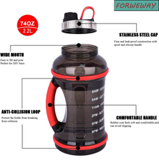 2.2L Large Sports Water Bottle – BPA-Free, Leakproof, Durable Gym Fitness Jug
