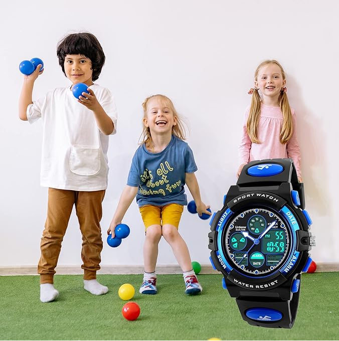 Kids Sports Digital Watch for Boys Girls Age 6-15, Gift for Children & Teens