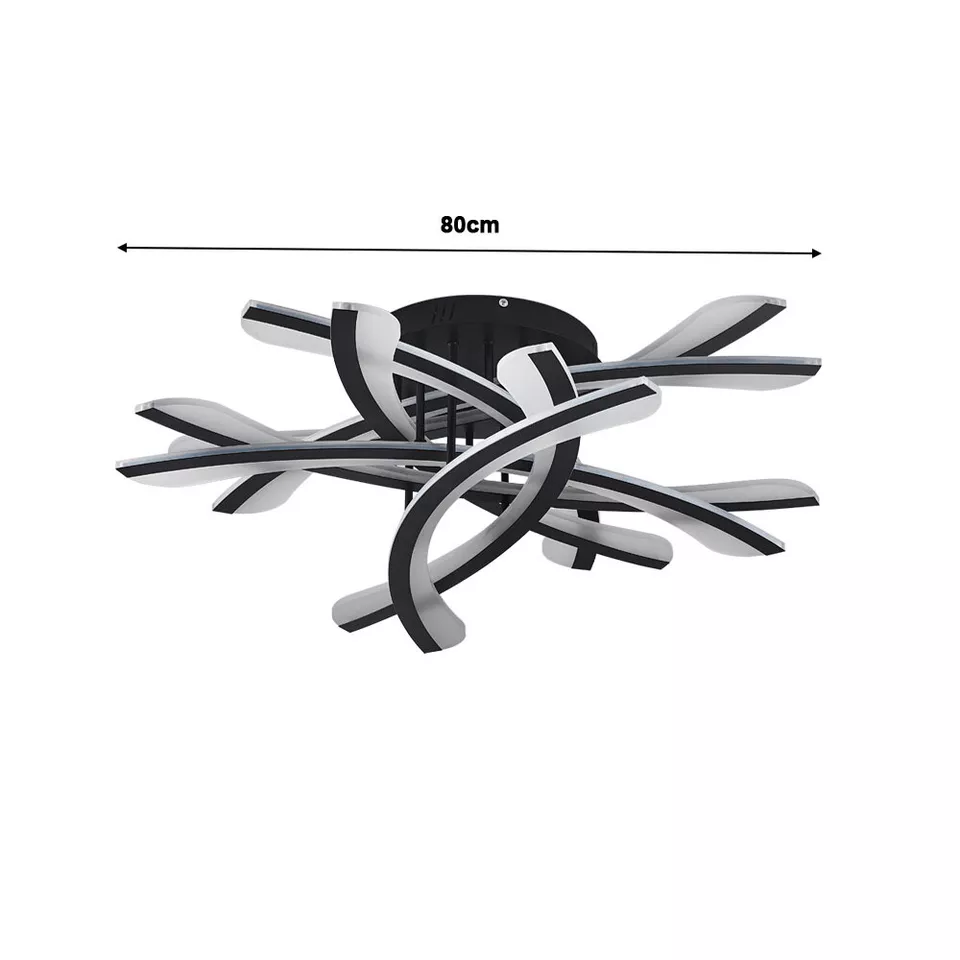 Modern LED Ceiling Chandelier – Chic Acrylic & Aluminum Pendant Light for Living Room & Bedroom