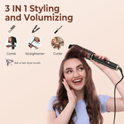 Ionic Thermal Brush – Heated Round Styling Brush with Adjustable Temp 120–210°C