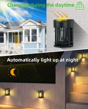 Retro Solar Fence Lights – 6 Pack Warm White