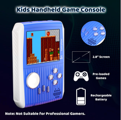 Kids Handheld Game Console with 666 Built-in Games, Rechargeable Color Screen