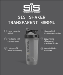 600ml Protein Shaker Bottle with Wire Mixball Whisk – Leakproof & BPA-Free