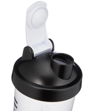 Protein Shaker Bottle 600ml – BPA-Free Mixer Cup with Wire Blender Ball, Clear