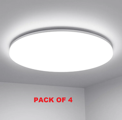 48W IP54 Waterproof LED Ceiling Light, 5000K Daylight White, 2400lm for Bathroom, Kitchen, Hallway