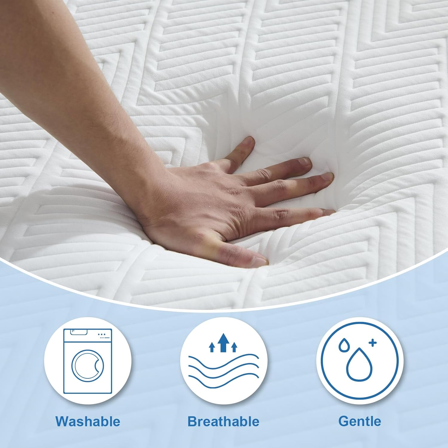 20cm Gel Memory Foam Mattress Single Bed – Medium Firm, Cooling & Pressure Relief