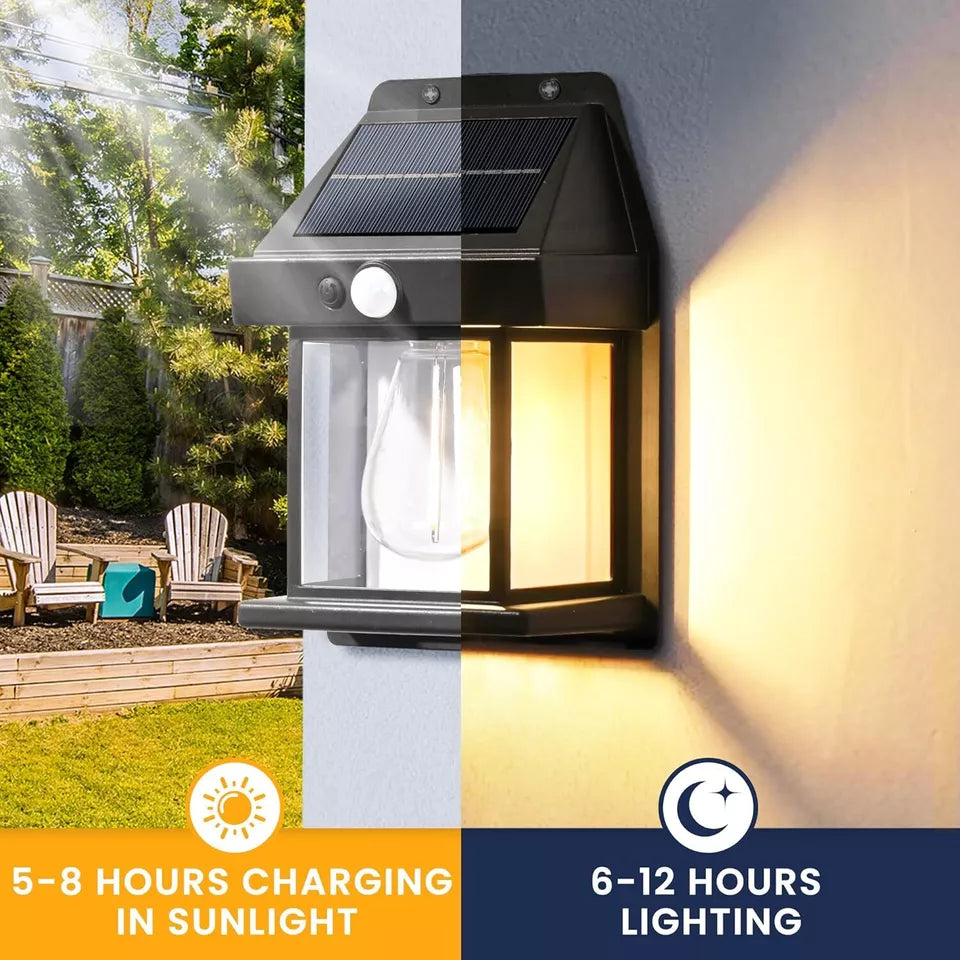 Solar Motion Sensor Wall Light for Outdoors