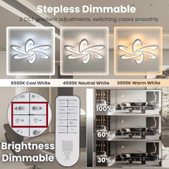 Dimmable LED Ceiling Light with Remote Control 54W