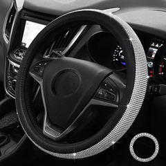 Bling Diamond Steering Wheel Cover – Sparkly Glitter Car Accessory for Women
