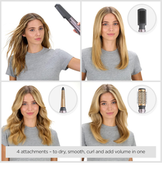 Air Styler 1000W – All-in-One Hair Dryer Brush, Volumiser & Curler with Ionic Tech