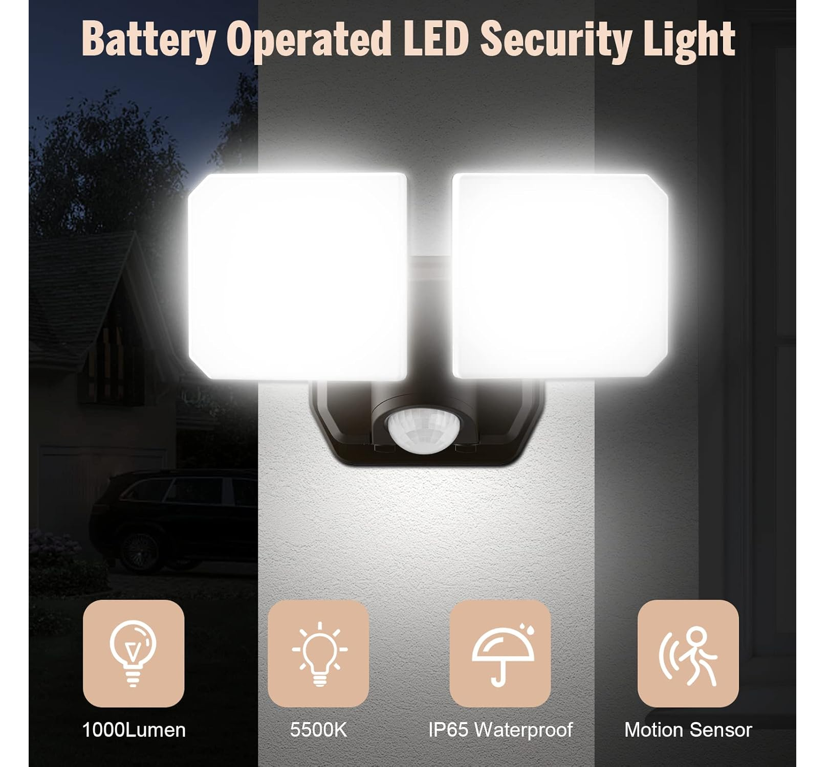 48W Ultra-Slim Motion Sensor LED Ligh