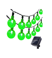 60 LED Solar Crystal Ball String Lights, 36ft White