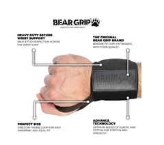 Weight Lifting Wrist Support Wraps – Adjustable Gym Straps for Training (Pair)