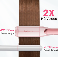 Professional 42mm Wide Plate Hair Straightener – Water-Based Ceramic Flat Iron for Silky, Smooth Hair