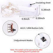10 Pack Battery Fairy Lights – 3M, 3 Modes, Waterproof