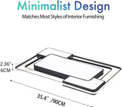 Modern Dimmable LED Ceiling Light with Remote, 90×60CM, 3000–6500K