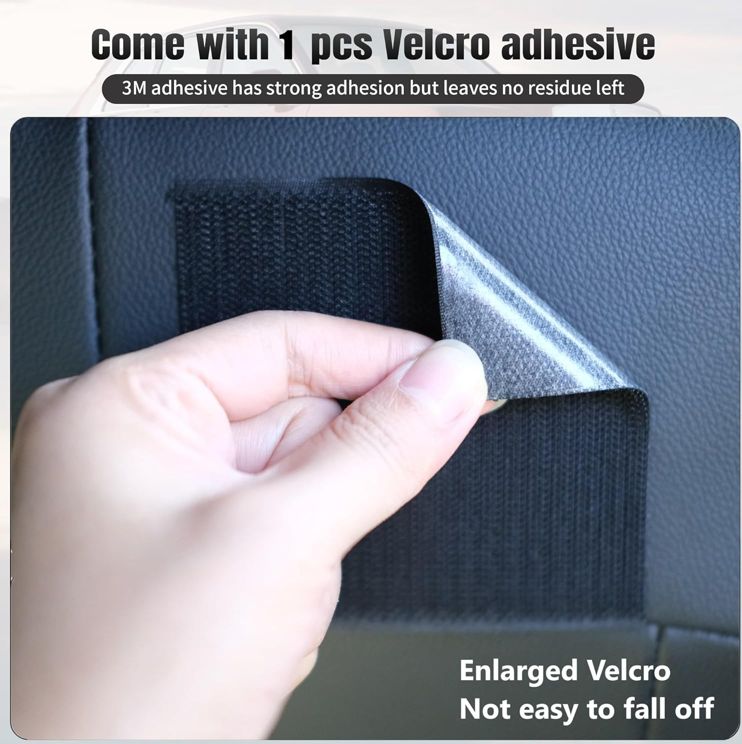 Leather Car Seat Gap Filler Organizer – Universal Side Pocket Storage Pouch (Black)