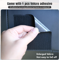 Leather Car Seat Gap Filler Organizer – Universal Side Pocket Storage Pouch (Black)