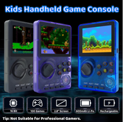 Retro Handheld Game Console with 100 Classic 16-Bit Games, 2.8" Screen, Blue