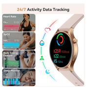 Smart Watch for Women – 1.32" AMOLED Display, Calls, Fitness Tracker, 3ATM Waterproof