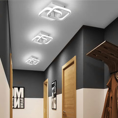 22W LED Ceiling Light, Modern Design, Cool White 6000K, Acrylic Square for Stylish Spaces