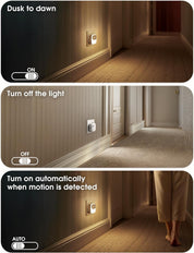 Plug-in Motion Sensor Night Light, 3000K Warm White