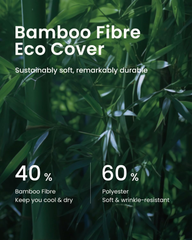 Luxury Double Mattress Topper – Thick Soft Pad with Washable Bamboo Fibre Cover