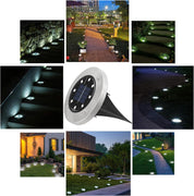 12-Pack Solar Deck Lights – Waterproof Outdoor LED Ground Lights for Walkways