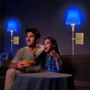 Set of 2 Gold Rechargeable Wall Lights