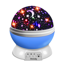 Baby Star Projector Night Light for Kids - 360° Rotation with 8 Lighting Modes