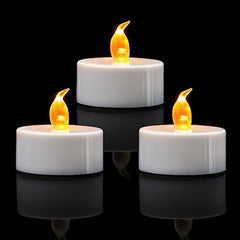 12/24/50/100/200 Pack LED Tea Lights, Flameless, Warm Yellow/Warm White, 150+ Hours Battery Operated, for Decoration (12pcs, Warm White)