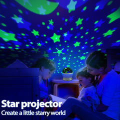 Baby Star Projector Night Light for Kids - 360° Rotation with 8 Lighting Modes