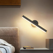 300° Rotating LED Wall Light, 12W Warm Light, Black