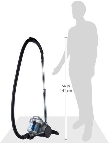 Amazon Basics 700W Bagless Cylinder Vacuum Cleaner with HEPA Filter – Compact & Lightweight Design for Hard Floors, Carpets & Cars (UK) – Black