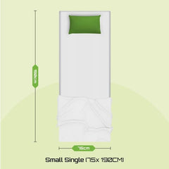 Cooltouch Hybrid Small Single Mattress – 18cm Deep Memory Foam & Spring, Plush, 75x190cm