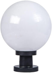 Outdoor IP65 Waterproof Garden Post Light: Modern Industrial Column Lamp, Spherical Globe Ball Pillar Lantern for Patio, Landscape, E27 External Fence Deck Table Lamp