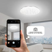 Modern LED Ceiling Light Round Panel Downlight for Bathroom, Kitchen & Bedroom