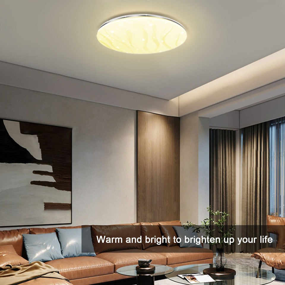 Modern LED Ceiling Light Round Panel Downlight for Bathroom, Kitchen & Bedroom