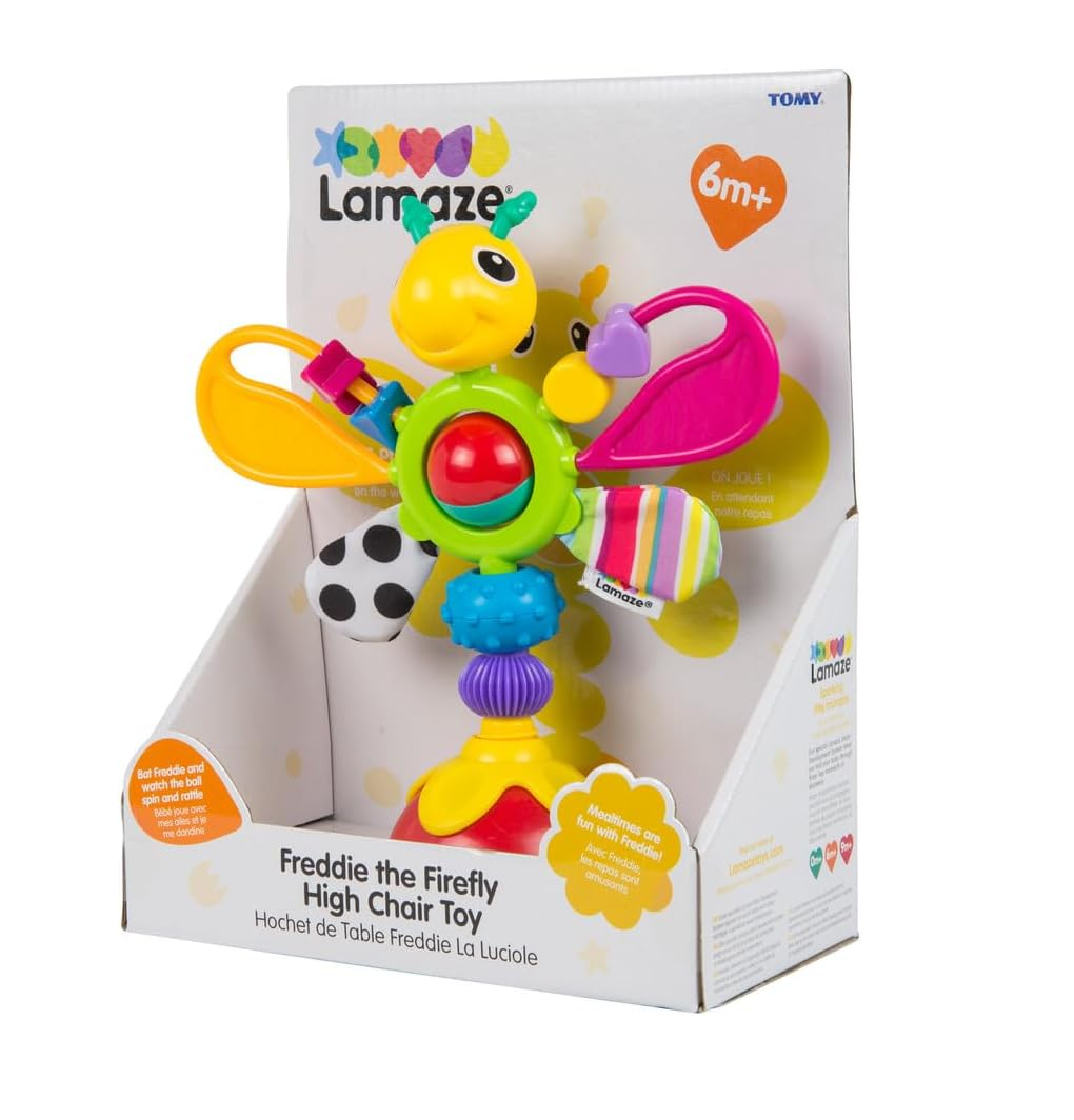 LAMAZE Freddie the Firefly Baby Toy – Sensory Tabletop Play for 6+ Months
