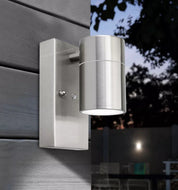 Modern Stainless Steel Outdoor Garden Wall Down Light, GU10 Base