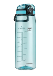 1L Clear Tritan Water Bottle with Chug Lid – Leakproof BPA-Free Sports Bottle